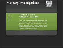 Tablet Screenshot of mercuryinvestigations.com